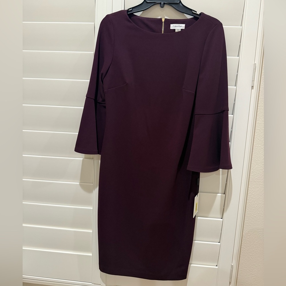 Calvin Klein Deep Purple Dress NWT